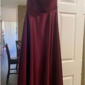 David’s bridal Bridesmaid Dress - Wine Color